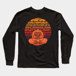 Cute Monkey Long Sleeve T-Shirt